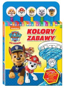 Psi Patrol Poznaj przyjaciół cz.1 Kolory zabawy. Autor:   Praca zbiorowa. Multiszop.pl Okładka książki Psi Patrol Poznaj przyjaciół cz.1 Kolory zabawy