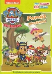 Okładka książki Psi Patrol. Przyklejam odklejam. Pomóż pieskom!
