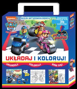 Okładka książki Psi Patrol. Układaj i koloruj