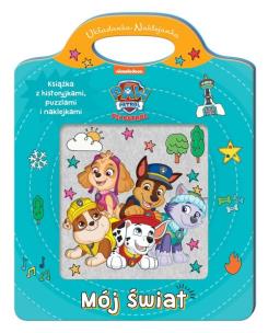Okładka książki Psi Patrol. Układanka-Naklejanka. Mój świat