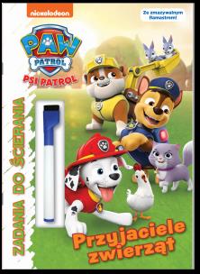 Okładka książki Psi Patrol. Zadania do ścierania. Przyjaciele...