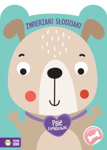 Psie łamigłówki. Zwierzaki słodziaki. Autor: Opracowanie zbiorowe. Multiszop.pl Okładka książki Psie łamigłówki. Zwierzaki słodziaki
