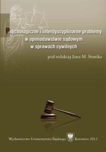 Okładka książki Psychologiczne i interdyscyplinarne problemy...