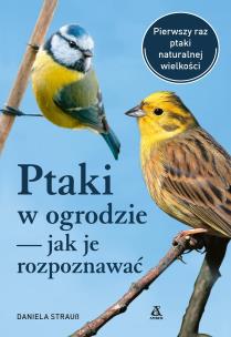 Ptaki w ogrodzie – jak je rozpoznawać wyd. 2023. Autor: Daniela Strauss. Multiszop.pl Okładka książki Ptaki w ogrodzie – jak je rozpoznawać wyd. 2023