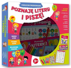 Okładka książki Pudełeczko przedszkolaka. Poznaję litery i piszę!