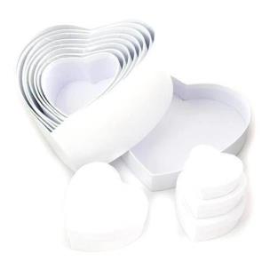 Opakowanie Pudełka serca białe 12szt