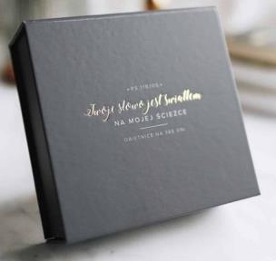 Opakowanie Pudełko - Obietnice na 365 dni szare