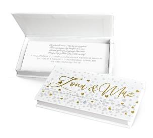 Opakowanie Pudełko ozdobne na banknoty Ślub