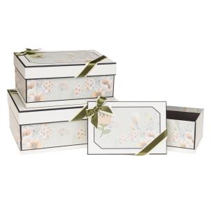 Opakowanie Pudełko prezentowe PR Kwiaty 3szt ROZETTE