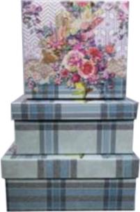 Opakowanie Pudełko prezentowe PUK-22003-KW 3szt ROZETTE