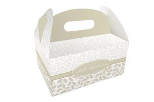 Opakowanie Pudełko z rączką 185x135x90 Liście 5szt