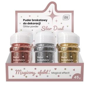 Opakowanie Puder do dekoracji brokatowy 45g Star Dust (9szt)