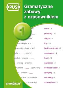 PUS Gramatyczne zabawy z czasownikiem. Autor: Marcinkowska Dorota. Multiszop.pl Okładka książki PUS Gramatyczne zabawy z czasownikiem