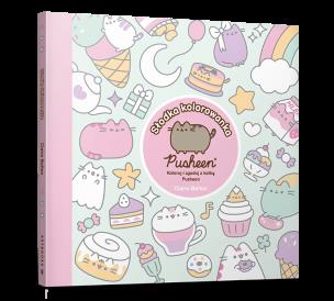 Pusheen. Słodka kolorowanka. Koloruj i zgaduj z kotką Pusheen. Autor: Claire Belton. Multiszop.pl Okładka książki Pusheen. Słodka kolorowanka. Koloruj i zgaduj z kotką Pusheen