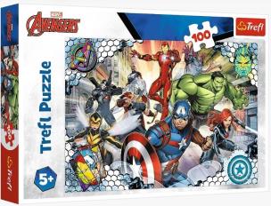 Opakowanie Puzzle 100 Sławni Avengers/Disney Marvel TREFL