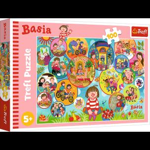 Puzzle 100 Spędź dzień z Basią 16453. Wydawca: Trefl PAP. Multiszop.pl Opakowanie Puzzle 100 Spędź dzień z Basią 16453