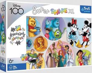 Puzzle 100 Super Shape XL Kolorowy świat Disney. Wydawca: Trefl. Multiszop.pl Opakowanie Puzzle 100 Super Shape XL Kolorowy świat Disney