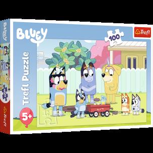 Opakowanie Puzzle 100 Wesoły świat Bluey TREFL
