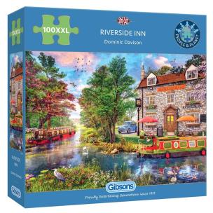 Puzzle 100 XXL Pensjonat Riverside Inn. Wydawca: G3. Multiszop.pl Opakowanie Puzzle 100 XXL Pensjonat Riverside Inn