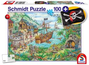 Opakowanie Puzzle 100 Zatoka piratów + flaga G3