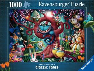 Puzzle 1000 Alicja w krainie czarów. Wydawca: Ravensburger. Multiszop.pl Opakowanie Puzzle 1000 Alicja w krainie czarów