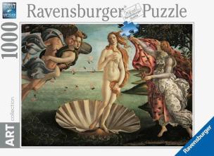Puzzle 1000 Art Narodziny Wenus. Wydawca: Ravensburger. Multiszop.pl Opakowanie Puzzle 1000 Art Narodziny Wenus