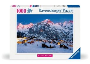 Puzzle 1000 Bernese Oberland, Murren. Wydawca: Ravensburger. Multiszop.pl Opakowanie Puzzle 1000 Bernese Oberland, Murren