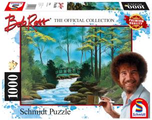 Puzzle 1000 Bob Ross, Samotny most. Wydawca: G3. Multiszop.pl Opakowanie Puzzle 1000 Bob Ross, Samotny most