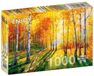 Puzzle 1000 Brzozowy gaj. Wydawca: G3. Multiszop.pl Opakowanie Puzzle 1000 Brzozowy gaj