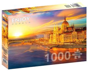 Puzzle 1000 Budynek parlamentu/Budapeszt/Węgry. Wydawca: G3. Multiszop.pl Opakowanie Puzzle 1000 Budynek parlamentu/Budapeszt/Węgry
