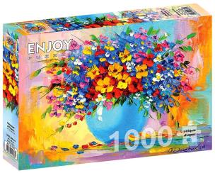 Puzzle 1000 Bukiet kwiatów. Wydawca: G3. Multiszop.pl Opakowanie Puzzle 1000 Bukiet kwiatów