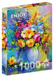 Puzzle 1000 Bukiet letnich kwiatów. Wydawca: G3. Multiszop.pl Opakowanie Puzzle 1000 Bukiet letnich kwiatów