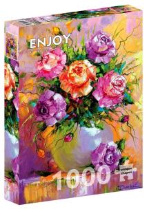 Puzzle 1000 Bukiet róż. Wydawca: G3. Multiszop.pl Opakowanie Puzzle 1000 Bukiet róż