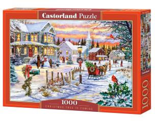 Puzzle 1000 Christmas Tree is Coming. Wydawca: Castorland. Multiszop.pl Opakowanie Puzzle 1000 Christmas Tree is Coming