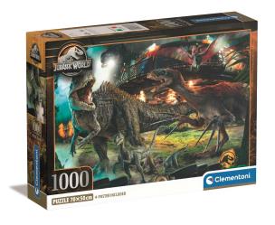 Puzzle 1000 Compact Jurassic World. Wydawca: Clementoni. Multiszop.pl Opakowanie Puzzle 1000 Compact Jurassic World