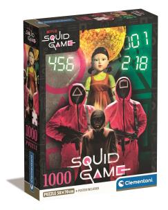 Puzzle 1000 Compact Netflix Squid Game. Wydawca: Clementoni. Multiszop.pl Opakowanie Puzzle 1000 Compact Netflix Squid Game