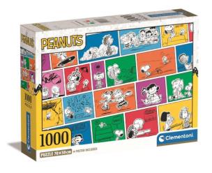 Puzzle 1000 Compact Peanuts. Wydawca: Clementoni. Multiszop.pl Opakowanie Puzzle 1000 Compact Peanuts
