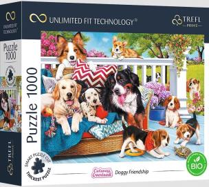 Puzzle 1000 Cuteness Overload: Doggy Friendship. Wydawca: Trefl. Multiszop.pl Opakowanie Puzzle 1000 Cuteness Overload: Doggy Friendship