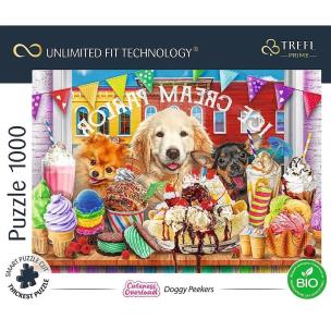 Puzzle 1000 Cuteness Overload: Doggy Peekers TREFL. Wydawca: Trefl. Multiszop.pl Opakowanie Puzzle 1000 Cuteness Overload: Doggy Peekers TREFL
