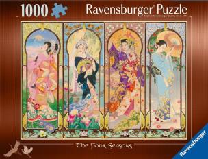 Puzzle 1000 Cztery pory roku. Wydawca: Ravensburger. Multiszop.pl Opakowanie Puzzle 1000 Cztery pory roku