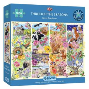 Puzzle 1000 Cztery pory roku. Wydawca: G3. Multiszop.pl Opakowanie Puzzle 1000 Cztery pory roku