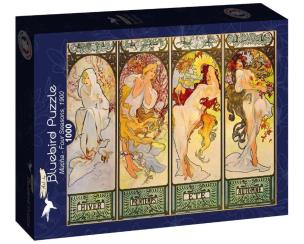 Opakowanie Puzzle 1000 Cztery sezony, Alfons Mucha
