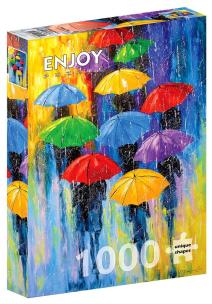 Puzzle 1000 Deszczowy dzień. Wydawca: G3. Multiszop.pl Opakowanie Puzzle 1000 Deszczowy dzień