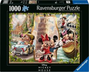 Puzzle 1000 Disney Classics Wakacje Miki i Mini. Wydawca: Ravensburger. Multiszop.pl Opakowanie Puzzle 1000 Disney Classics Wakacje Miki i Mini