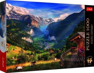 Opakowanie Puzzle 1000 Dolina Lauterbrunnen TREFL