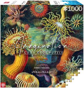 Puzzle 1000 Ernst Haeckel: Stworzenia morskie. Wydawca: GOOD LOOT. Multiszop.pl Opakowanie Puzzle 1000 Ernst Haeckel: Stworzenia morskie