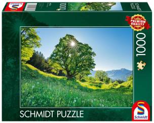 Puzzle 1000 Góra Ahorn, Szwajcaria. Wydawca: Schmidt. Multiszop.pl Opakowanie Puzzle 1000 Góra Ahorn, Szwajcaria