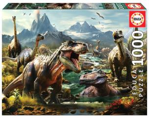 Puzzle 1000 Groźne dinozaury G3. Wydawca: Educa. Multiszop.pl Opakowanie Puzzle 1000 Groźne dinozaury G3