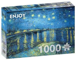 Puzzle 1000 Gwiaździsta noc nad Rodanem. Wydawca: G3. Multiszop.pl Opakowanie Puzzle 1000 Gwiaździsta noc nad Rodanem