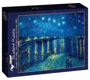 Opakowanie Puzzle 1000 Gwiaździsta noc nad Ronem, Van Gogh